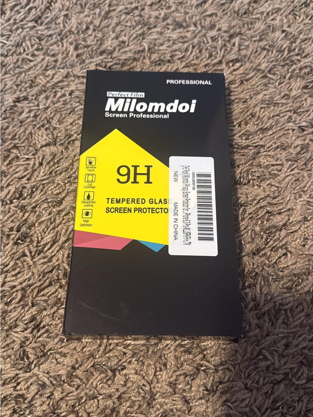 Black Tempered Glass Screen Protector - 9H Hardness